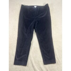 J Jill Corduroy Pants Womens Size 20 Black Straight Leg Casual Career